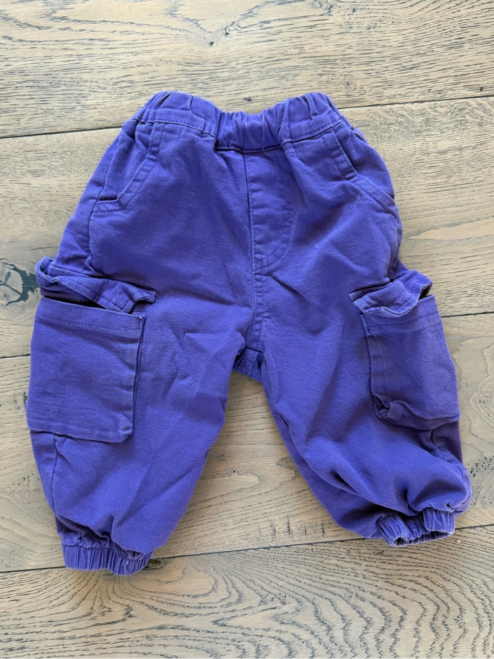 Mini Panda Purple Cargo Jogger Pants 18M